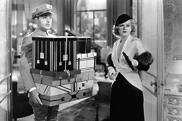 Charles Boyer as Albert and Jean Harlow as Lillian