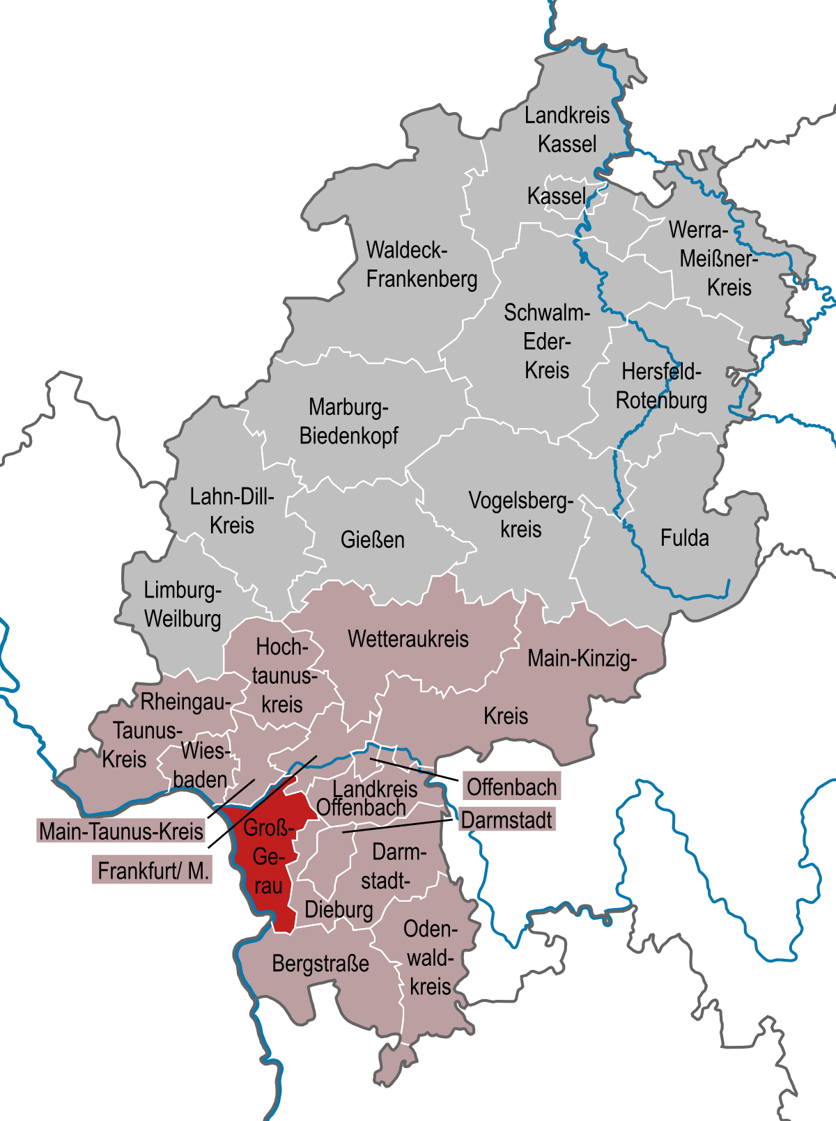 Landkreis Groß-Gerau – Wikipedia