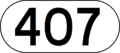 407 Express Toll Route using an oval marker