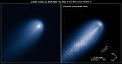Зображення комети C/2012 S1, отримане за допомогою телескопа Хаббла, 10.04.2013