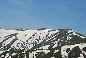 Vue du mont Iide depuis Iboiwayama.