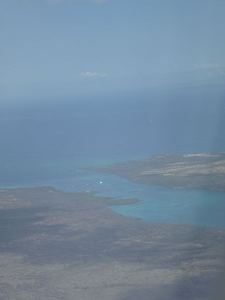 File:In the distance is Baltra close to the viewer is the Island of Santa Cruz in the middle is the Itabaca Channelphoto by Alvaro Sevilla Design.JPG