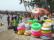 Inflatable swim rings Inflatable tubes Festival Beach.jpg