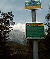 Innradweg, Beschilderung in Tirol zwischen Hall und Schwaz