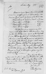 Thomas Boylston to Thomas Jefferson, May 1786, Maritime Insurance Premiums