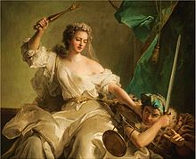 Μαρία Αδελαΐδα της Γαλλίας ως Η Δικαιοσύνη τιμωρώντας την Αδικία (1737)