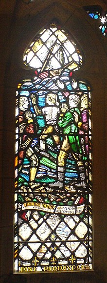 The John Honey window located in St Salvator's Chapel, the University of St Andrews. John Honey window.jpg