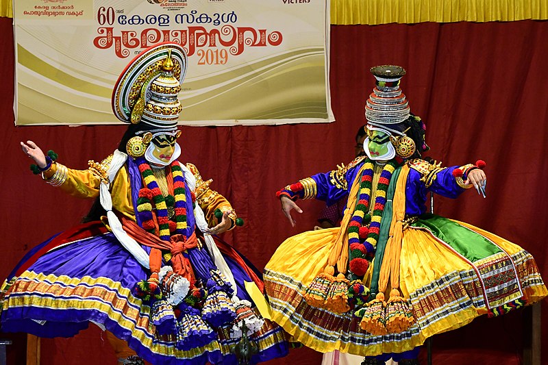 File:Kadhakali at Kerala state school kalothsavam 2019 4.jpg