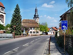 Kirchheim an der Weinstraße Kleinkarlbacher Straße (L 520) bei Gaststätte Zum Leininger Land 26.4.2008