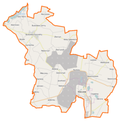 Mapa lokalizacyjna gminy Kleczew