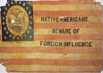 Flag of the Know Nothing or American Party, c. 1850