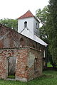 English: Evangelical church in Kobułty. Polski: Ruiny kościoła ewangelickiego we wsi Kobułty.
