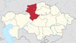 Regione di Qostanay – Localizzazione