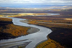 Il fiume Koyukuk nel Kanuti National Wildlife Refuge