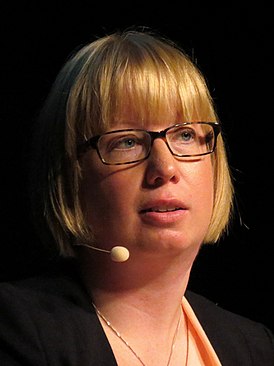 Кристина Ульсон на книжной ярмарке в Гётеборге (2014 год)