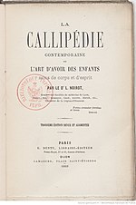 Vignette pour La Callipédie