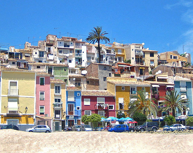 Anvista de lo vico de Sant Joan dende a placha