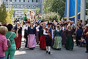 Deutsch: Stadtkapelle Melk an der Donau beim Erntedankumzug beim Landhausfest 2022 in St. Pölten anlässlich 100 Jahre Niederösterreich