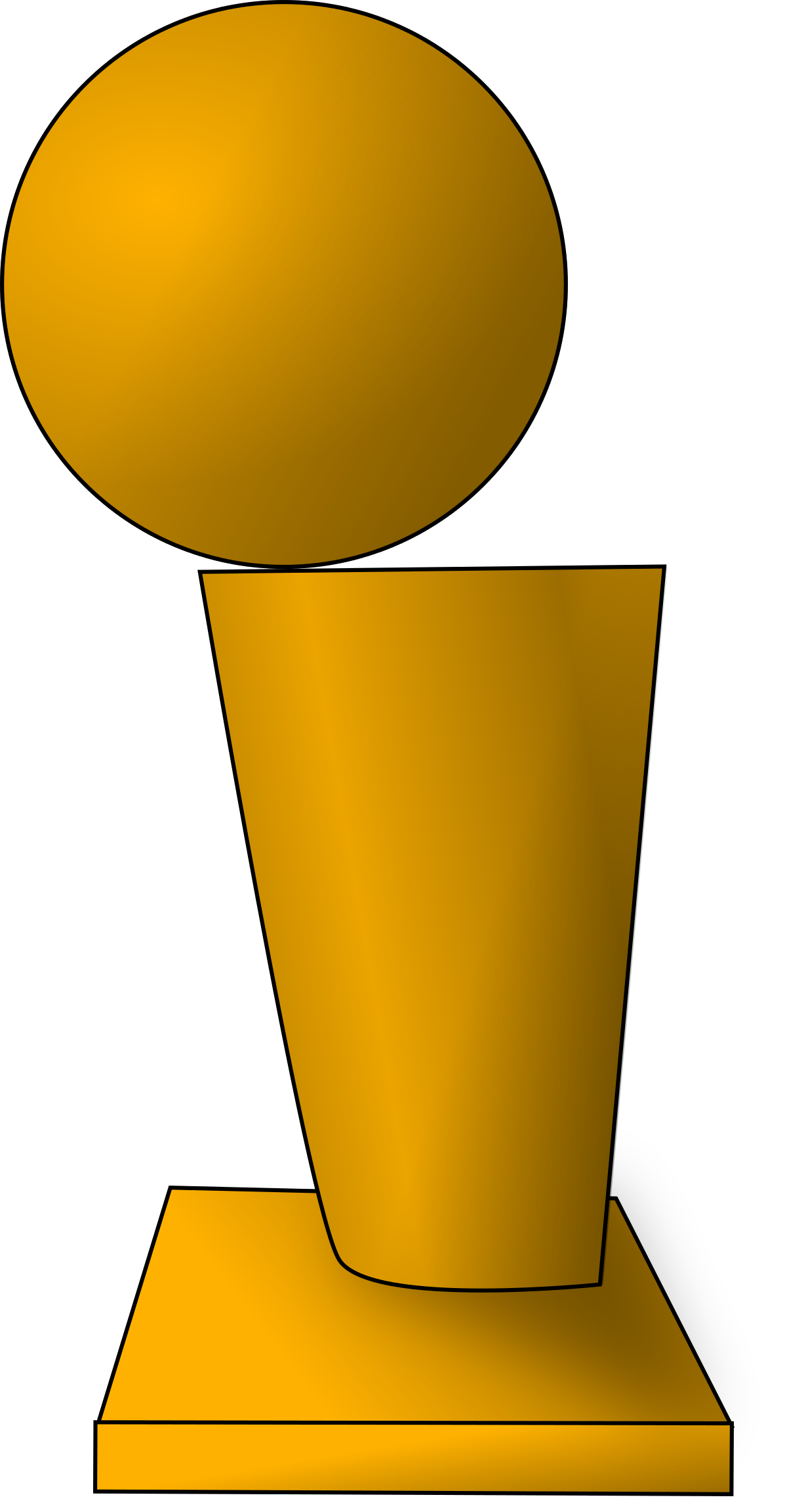 vector nba trophy