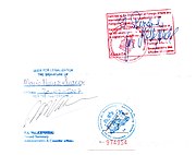 Legalization of a Canadian document for use in the Netherlands. This document was certified by the Canadian Department of Foreign Affairs and International Trade and subsequently by the Embassy of the Netherlands in Canada.