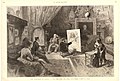 Les coulsses du salon - Victor Hugo posant dans l'atelier de M. Bonnat. (Dessin de Jules-justin Claverie).jpg