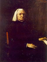 Liszt Ferencről halála évében Munkácsy Mihály festménye