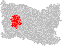 La communauté d'agglomération du Beauvaisis (dans sa composition de 2013) dans le département de l'Oise.
