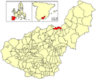 Расположение муниципалитета Деэсас-де-Гуадикс на карте провинции