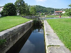 2018: Kanalhafen Kelheim und Schleuse 1 am Ludwig-Donau-Main-Kanal