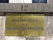 München - HS für Musik und Theater (Schild).jpg