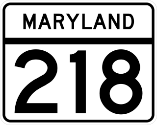 <span class="mw-page-title-main">Maryland Route 218</span> State highway in Maryland, United States