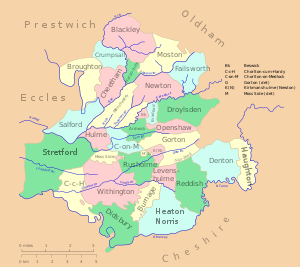 Manchester parish map.svg