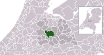 Mapa di Utrecht den Hulanda