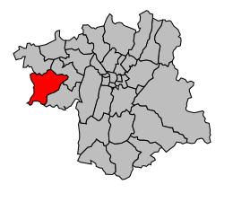 Canton de Saint-Marcellin - Carte