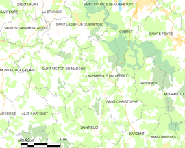 Mapa obce La Chapelle-Taillefert