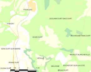 Poziția localității Vouécourt