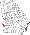 Map of Georgia highlighting Clay County.svg