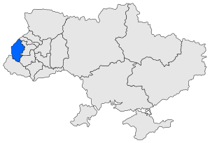 Mapa de la eparquía de Sambir-Drohobych