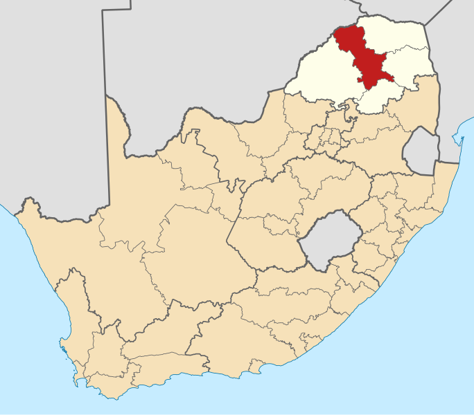 File:Map of South Africa with Capricorn highlighted (2011).svg