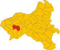 Locatie van Rombiolo in Vibo Valentia (VV)