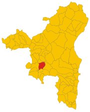 Lokasi Tonara di Provinsi Nuoro