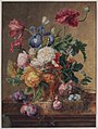 Maria Geertruida Snabilie - Flowers in a Terracotta Vase on a Marble Slab.jpg