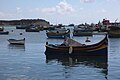 English: Harbor in the fishing village Marsaxlokk, Malta