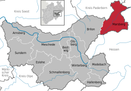 Marsberg - Carte