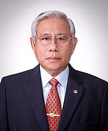 Portrait of Ferry Tinggogoy as a member of the Regional Representative Council in 2010