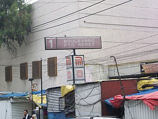 Metro Boulevard Puerto Aéreo Mexico City metro station