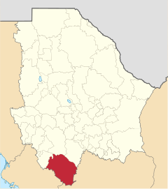 Messico Chihuahua Guadalupe y Calvo location map.svg