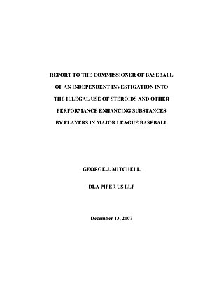 <i>Mitchell Report</i> 2007 document about doping in the MLB