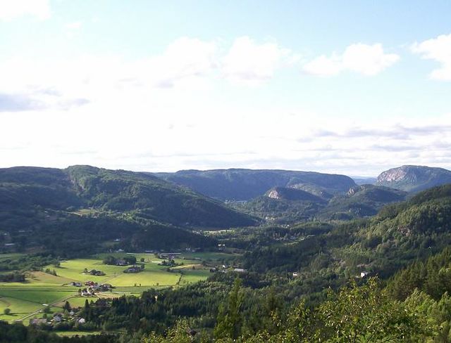View of the Kvinesdal valley
