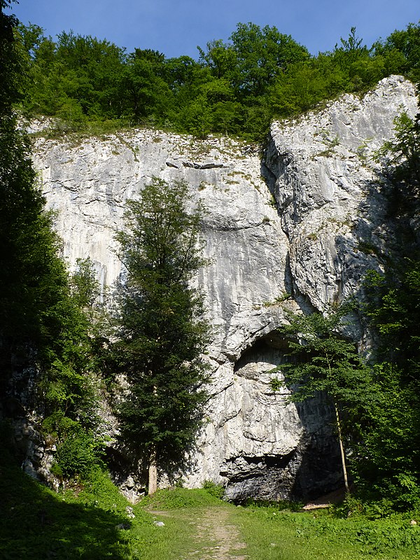 Moravský kras, Býčí skála